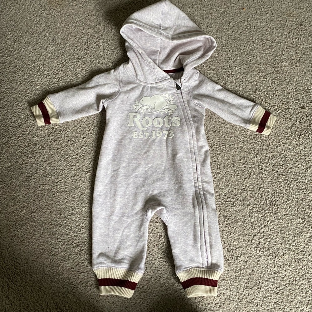 Lilac Roots Romper 0-3 months